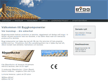 Tablet Screenshot of byggkomponenter.com